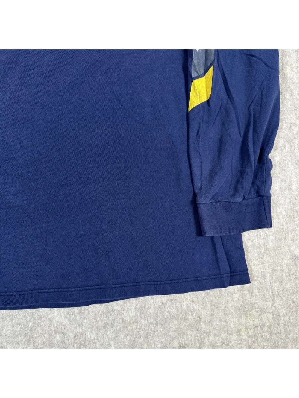 Vintage Adidas T-Shirt XXL? Chest Logo Long Sleeve Men's Navy Blue Y2K